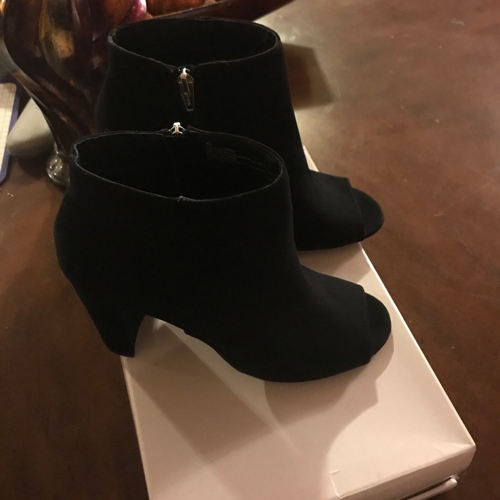 Merona peep toe booties